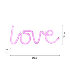 85021-87 NEON-LOVE KINKIET RÓŻOWY