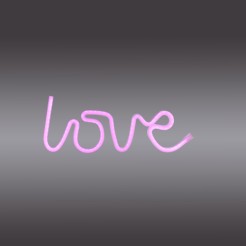 85021-87 NEON-LOVE KINKIET RÓŻOWY