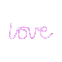 85021-87 NEON-LOVE KINKIET RÓŻOWY