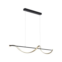 2385-13 Q-SWING LAMPA WISZĄCA MATOWY MOSIĄDZ/ANTRACYT
