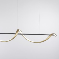 2385-13 Q-SWING LAMPA WISZĄCA MATOWY MOSIĄDZ/ANTRACYT