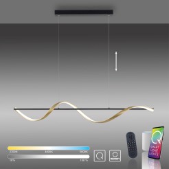 2385-13 Q-SWING LAMPA WISZĄCA MATOWY MOSIĄDZ/ANTRACYT