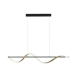 2385-13 Q-SWING LAMPA WISZĄCA MATOWY MOSIĄDZ/ANTRACYT