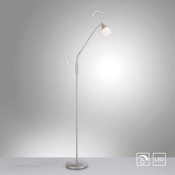 400-55 PINO LAMPA PODŁOGOWA SREBRNY