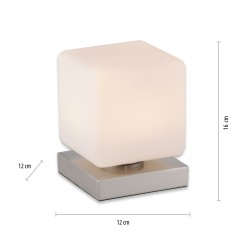 4036-55 DADOA LAMPA STOŁOWA SREBRNY