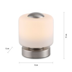 4037-55 BOTA LAMPA STOŁOWA SREBRNY