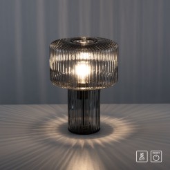 4092-25 FUNGUS LAMPA STOŁOWA SMOKY
