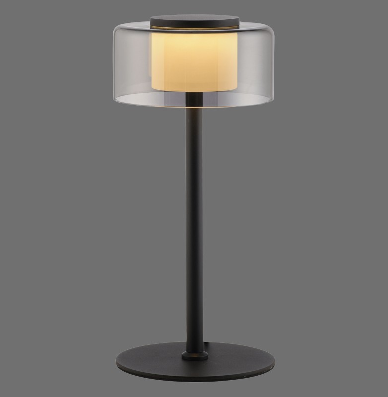 4110-18 RIKA LAMPA STOŁOWA CZARNY/SMOKY
