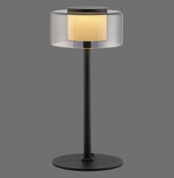 4110-18 RIKA LAMPA STOŁOWA CZARNY/SMOKY
