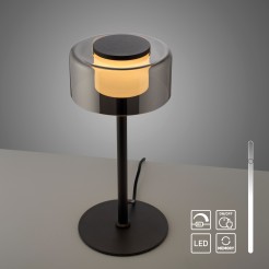 4110-18 RIKA LAMPA STOŁOWA CZARNY/SMOKY