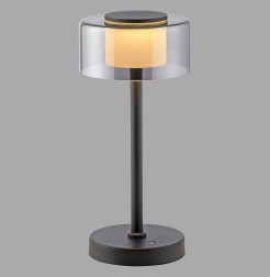 4111-18 RIKA LAMPA STOŁOWA CZARNY/SMOKY