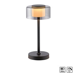 4111-18 RIKA LAMPA STOŁOWA CZARNY/SMOKY