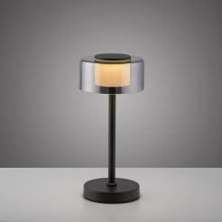 4111-18 RIKA LAMPA STOŁOWA CZARNY/SMOKY