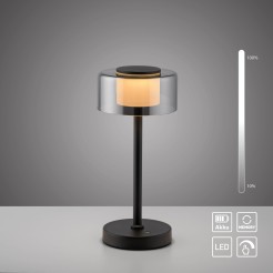 4111-18 RIKA LAMPA STOŁOWA CZARNY/SMOKY
