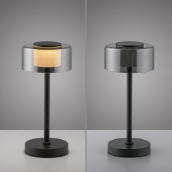4111-18 RIKA LAMPA STOŁOWA CZARNY/SMOKY