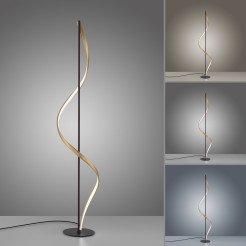 438-13 Q-SWING LAMPA PODŁOGOWA ANTRACYT/ZŁOTY
