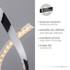 4391-17 BRILLA LAMPA STOŁOWA CHROM