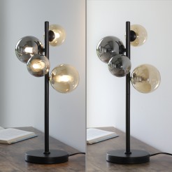 4585-18 POPSICLE LAMPA STOŁOWA SMOKY/BURSZTYN