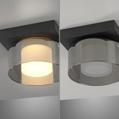 6162-18 RIKA LAMPA SUFITOWA CZARNY