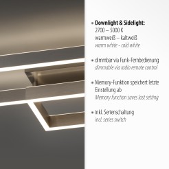 6231-55 PAAN LAMPA SUFITOWA SREBRNY