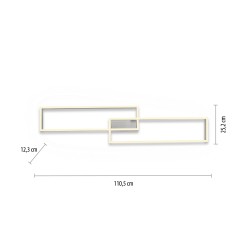 6231-55 PAAN LAMPA SUFITOWA SREBRNY