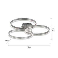 6233-55 PAAN LAMPA SUFITOWA SREBRNY