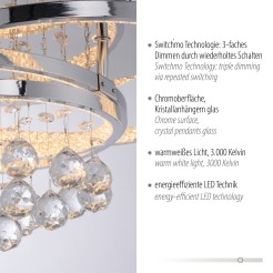 6267-17 ROTAZO LAMPA SUFITOWA CHROM