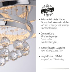 6267-17 ROTAZO LAMPA SUFITOWA CHROM