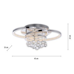 6267-17 ROTAZO LAMPA SUFITOWA CHROM