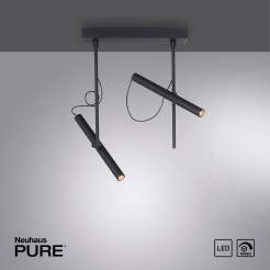6068-18 PURE-TUTUA LAMPA SUFITOWA CZARNY