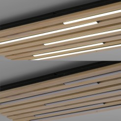 6422-79 Q-AKUSTIK KINKIET/LAMPA SUFITOWA DREWNO