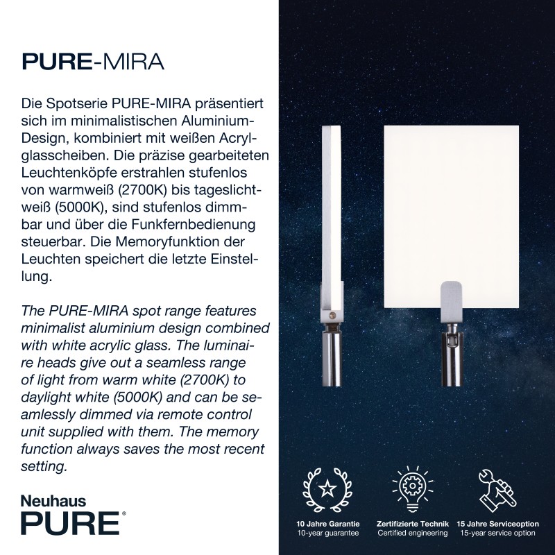 356-95 PURE MIRA LAMPA PODŁOGOWA ALUMINIUM