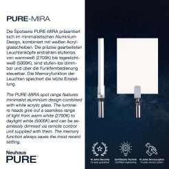 356-95 PURE MIRA LAMPA PODŁOGOWA ALUMINIUM