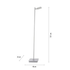 356-95 PURE MIRA LAMPA PODŁOGOWA ALUMINIUM