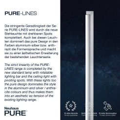 421-95 PURE-LINES LAMPA PODŁOGOWA ALUMINIUM