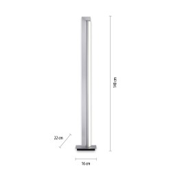 421-95 PURE-LINES LAMPA PODŁOGOWA ALUMINIUM