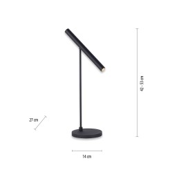 4405-18 PURE TUTUA LAMPA STOŁOWA CZARNY