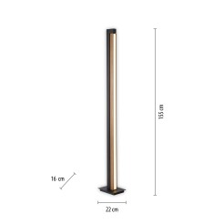 451-79 PURE-LINES LAMPA PODŁOGOWA DREWNO/ANTRACYT