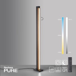 451-79 PURE-LINES LAMPA PODŁOGOWA DREWNO/ANTRACYT
