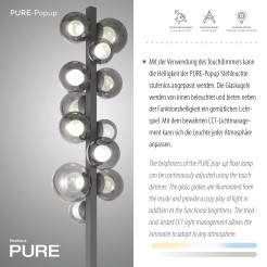 557-15 PURE POPUP LAMPA PODŁOGOWA SZARY