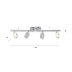6356-95 PURE MIRA LAMPA SUFITOWA ALUMINIUM