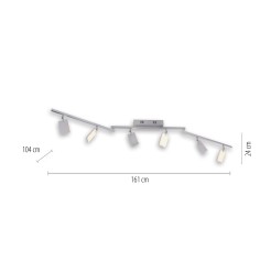 6358-95 PURE MIRA LAMPA SUFITOWA ALUMINIUM