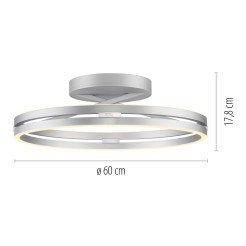 6552-95 PURE LOOP LAMPA SUFITOWA ALUMINIUM