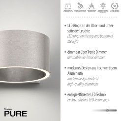 8561-95 PURE CLIPSE KINKIET ALUMINIUM
