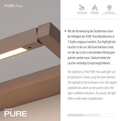9113-97 PURE PURO KINKIET BRĄZOWY