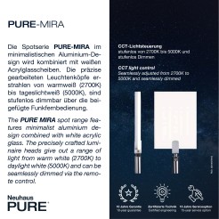 9353-18 PURE MIRA KINKIET ANTRACYT