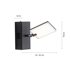 9353-18 PURE MIRA KINKIET ANTRACYT