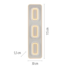6505-16 Q-KALINA LAMPA SUFITOWA BIAŁY