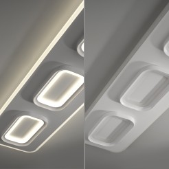 6505-16 Q-KALINA LAMPA SUFITOWA BIAŁY