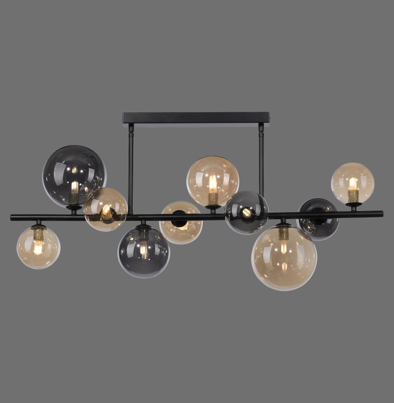 6583-18 POPSICLE LAMPA SUFITOWA SMOKY/BURSZTYN